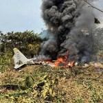 Accidente de avión militar en Colombia.