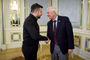 El presidente ucraniano destacó el apoyo incondicional de Graham a Ucrania y su rol durante las crisis más recientes (Ukrainian Presidential Press Service/Handout via REUTERS/File Photo.